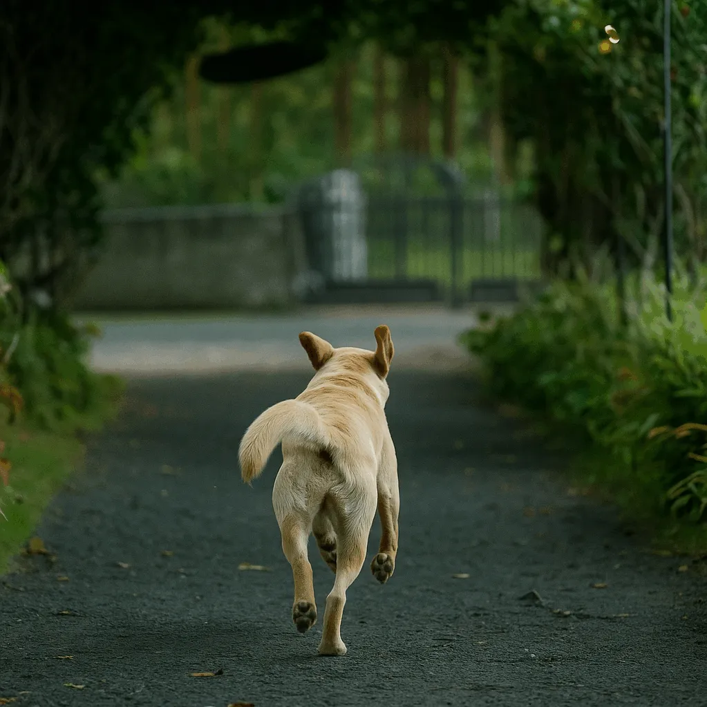Chien qui fugue régulièrement en raison d’un problème de comportement canin