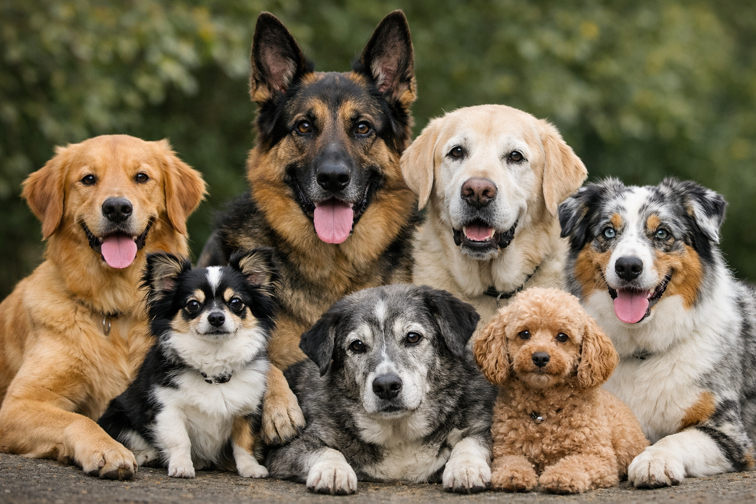 Chien calme pendant un travail sur l&rsquo;excitation, les aboiements et la marche en laisse